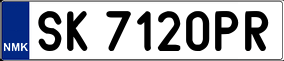 Trailer License Plate